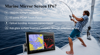 Monitor Marino para Barcos de Pesca de 12.1 Pulgadas, IP68 Impermeable, 1920x1200, Alto Brillo 1500nits, Uso en Exteriores, Unión Óptica