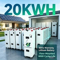 Batterie murale 20 kWh en stock UE, 51,2 V 400 Ah LiFePO4, stockage d'énergie domestique avec BMS, disponible pour les particuliers