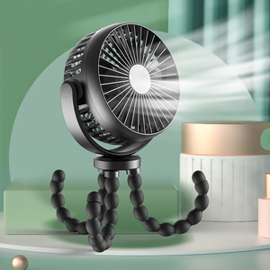OEM 2000mAh大容量バッテリーUSB充電式屋外タコ型クリップオンミニファン - Product Image 3