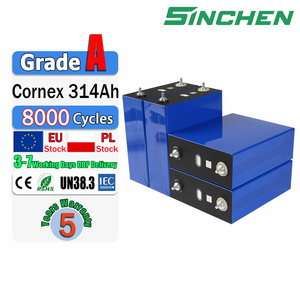 เซลล์แบตเตอรี่ลิเธียมโพลีเมอร์ทรงปริซึม Poland Stock Cornex 3.2V 314Ah M6 Lifepo4 พร้อมบัสบาร์เชื่อมต่อ 8000 รอบการใช้งาน สำหรับเก็บพลังงาน - Product Image 1