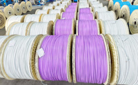 Câble de réseau Ethernet certifié de haute qualité, câble de données 4PR CAT6 UTP, conducteur en cuivre, gaine en PVC, câble LAN