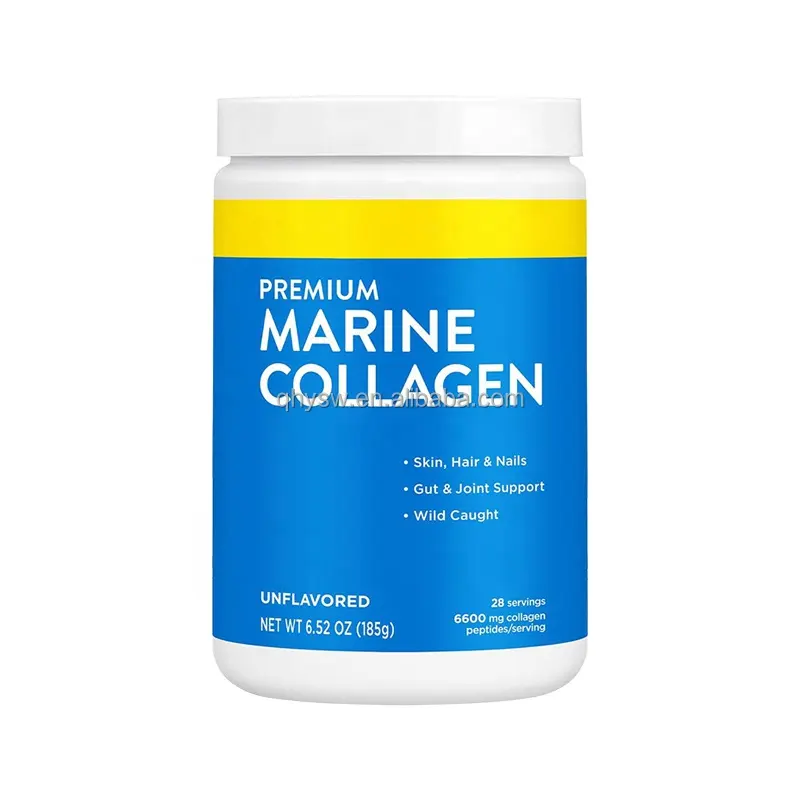 OEM Premium Marine Collagen Peptides Keto Wild-Caught Fish Protein Hydrolyzed Collagen Powder for Hair Skin Nails Bones Joints