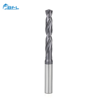 Foret hélicoïdal en carbure de tungstène massif BFL pour acier inoxydable, forets CNC en carbure, forets CNC