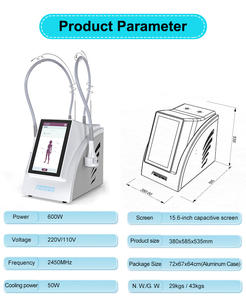 Appareil de remodelage corporel et facial 2-en-1 Freeze Wave 2026 à deux poignées - Product Image 3