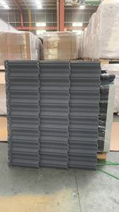 Tuile de toiture en acier ondulé de toit en métal recouvert de <span class=keywords><strong>pierre</strong></span> durable et légère avec revêtement de copeaux de <span class=keywords><strong>pierre</strong></span> de type bond résistant à la chaleur - Product Image 2