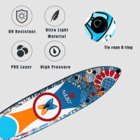 Planche à pagaie gonflable SUP Wakeboard Longboard Planche de surf pour les sports nautiques Matériau en PVC pour les eaux océaniques