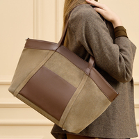Bolso de mano de cuero genuino para trabajo de mujer, bolsos de hombro de cuero para mujer, bolsos de mano