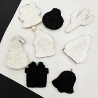 Nouvel Arrivage – Applique de Noël faite main en perles de rocaille, à coudre, broderie perlée pour vêtements, sacs, chapeaux, décoration DIY
