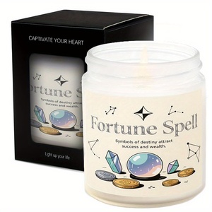 เทียนหอมลาเวนเดอร์เสริมดวงเรียกทรัพย์ |   <span class=keywords><strong>ส</strong></span>่วนผ<span class=keywords><strong>ส</strong></span>มของถั่วเหลืองและขี้ผึ้งที่ติดทนนาน ระยะเวลาการเผาไหม้นานกว่า 12 ชั่วโมง ดึงดูดความมั่งคั่งและความร่ำรวย - Product Image 1