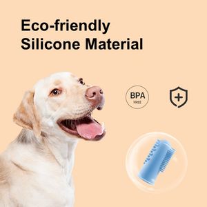Venta al por mayor de fábrica, cepillo de dientes de silicona suave ecológico para gatos y perros, Limpieza de dientes, producto de aseo para mascotas fácil de usar - Product Image 4