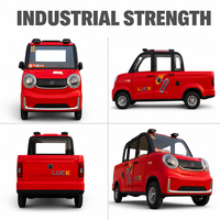 Voiture électrique miniature 4 portes 4 places, style pick-up, véhicule utilitaire léger à double usage (passagers et marchandises) pour usage familial et professionnel