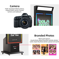 Mirror Photo Booth Multi-dispositivo Soporte coreano Photobooth Logo Software y kits personalizados Máquina Expendedora de fotografía