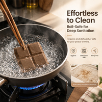 Ensemble de sous-verres en silicone de qualité alimentaire, forme de biscuit et de chocolat, résistant à la chaleur, antidérapant, passe au lave-vaisselle, protège-table