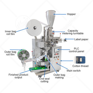 ORME Remplissage automatique de sachets de thé noir Machine d'emballage de sachets de thé filtre 1-10g - Product Image 2