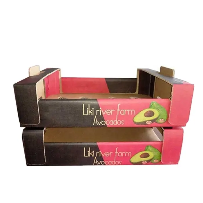 Çevre dostu meyve ambalaj kutuları özelleştirilmiş karton kutu muz mango karton kutu