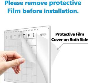 Calendrier mural acrylique personnalisé personnalisé calendrier tableau blanc Lucite pour salle de classe bureau à domicile - Product Image 4
