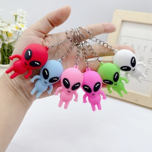 Porte-clés Alien pour Femme, Mignon et Amusant, en Résine, avec Aliens Verts de Dessin Animé, Accessoire Pendentif pour Sac à Dos et Sac à Main, Breloque Spatiale - Product Image 3