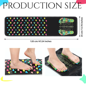 Tapis de massage des pieds antidérapant, chauffant, imperméable, écologique en PVC, avec acupression et réflexologie, pour la marche sur pierres, adapté aux personnes âgées assises longtemps - Product Image 2