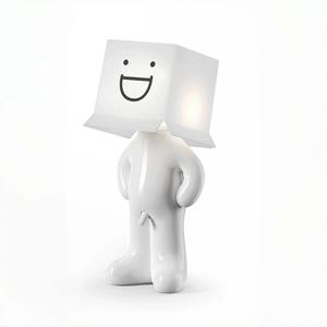 Lámpara de Mesa Creativa con Enchufe USB Claeted Naughty Boy, Lámpara de Lectura LED Única con Pliegues, Luz Nocturna para Dormitorio, Regalo para Niños - Product Image 5