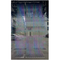 Chaîne d'éclairage de fil d'imagerie 3D 360 degrés RGB Concept projet Led Point matrice Pixel scène décoration lumière DMX
