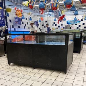 工場カスタマイズ長方形コンプリートシステムチラー海水スーパーマーケット活ロブスターキングクラブ保冷タンク水槽ガラス - Product Image 1