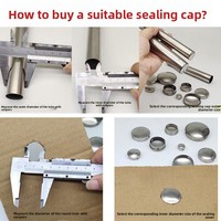 Tapón de Tubería de Sellado Rápido, Sin Soldadura, para Bloquear Tuberías/Orificios, Cubierta Decorativa, Tapa para Orificios Cerrados
