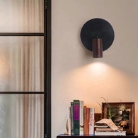 Lampu Dinding LED Travertine Hitam Desain Modern Dapat Diredupkan Untuk Penggunaan Dalam Ruangan Ruang Tamu Kamar Tidur Hotel Koridor Wabi Sabi Batu Gua Tinggi