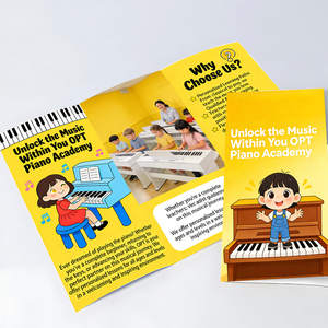 <span class=keywords><strong>Folleto</strong></span> Tríptico A6 Impreso en Papel Brillante Personalizado y Económico con Laminado Brillante o Mate - Product Image 3