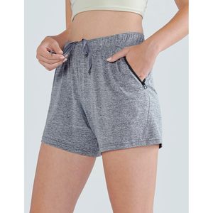 FOXA Pantalones cortos deportivos para mujer, entrepierna de 5 pulgadas, ligeros, atléticos, informales, con bolsillos con cremallera, de secado rápido, transpirables - Product Image 2