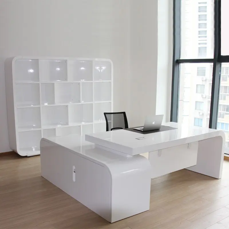 उच्च गुणवत्ता लक्जरी कार्यालय फर्नीचर सस्ते सफेद