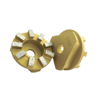 Disque de meulage diamanté premium pour le polissage du béton, durable, 4 à 6 segments, plaque de meulage pour sols