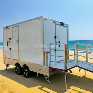 2025 Personnalisé Mobile Couleur Automatique Autonettoyant Public À Vendre Toilettes Portables Remorque - Product Image 6