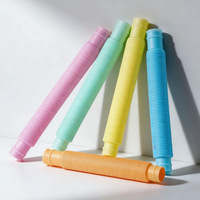 Poptubes 19mm Macaron, jouet de décompression en plastique, tube ondulé télescopique, modèle gadget MKL019, pour jeunes (15-35 ans)