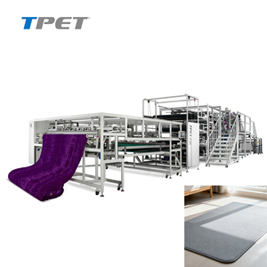 Tự động thông minh dây chuyền sản xuất cho chăn ROTARY & overedge may PLC Thảm máy làm cho thảm dây chuyền sản xuất - Product Image 1