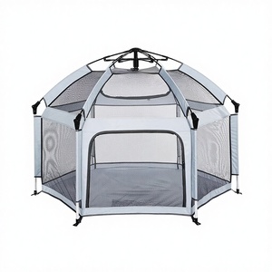 Tienda <span class=keywords><strong>de</strong></span> Campaña Infantil Hexagonal <span class=keywords><strong>de</strong></span> <span class=keywords><strong>Tela</strong></span>, Valla para Dormir Junto a la Cama, Casa <span class=keywords><strong>de</strong></span> Juegos para Bebés, Plegable, Unisex, Transpirable, Sin Instalación - Product Image 1