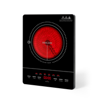 Haute qualité à bas prix Portable haute puissance Smart 2000w poêle unique électrique infrarouge plaque de cuisson commerciale cuisinière à Induction