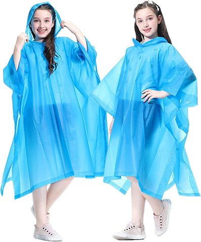 Factory Direct New Custom Kids Waterproof EVA Raincoat 0.15mm Thickness OEM Custom Logo for Children's Travel Outdoor Activities