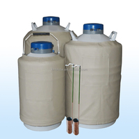 Conteneur portable d'azote liquide en alliage d'aluminium de 10 L certifié CE, bouteille Dewar avec réservoir sous pression