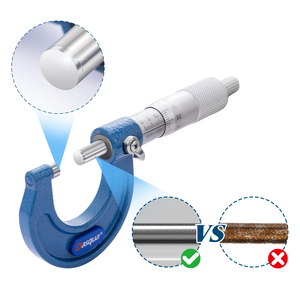 Micrometro Esterno Analogico DASQUA di Alta Qualità 0-25 mm Graduazione 0,01 mm 0-1'' Strumento di Misurazione Manuale - Product Image 3