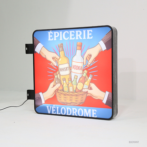 オフィスショップ企業向けのランプ光源付き屋外アクリルライトボックス広告サイン - Product Image 3