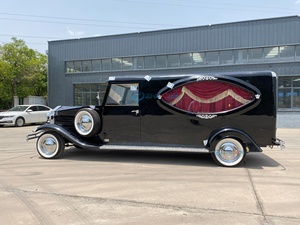 Factory Customized Vintage Black Coffin Carriage Horse Wagon Antique Electric Buggy Electric Funeral Horse Hearse - Product Image 4