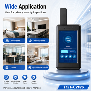 Détecteur de <span class=keywords><strong>caméra</strong></span> <span class=keywords><strong>espion</strong></span> <span class=keywords><strong>WiFi</strong></span> 4G 5G TCH-C2Pro, portée 30m, scanner de signal sans fil portable, téléchargement de rapports pour la sécurité hôtelière - Product Image 6