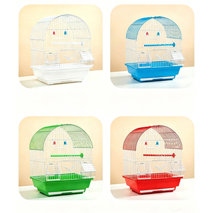 Nouvelle Cage à Oiseaux en Métal Bleue Style Canari pour Petits Oiseaux, Nid et Cage d'Élevage pour Petits Animaux - Product Image 4