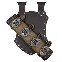 Étui de sabre Viking médiéval en similicuir PU avec attache WJF30, gaine de ceinture pour guerrier, costume de cosplay