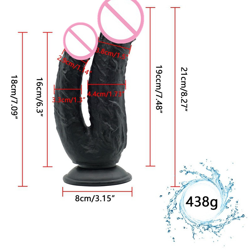 Realistischer PVC XXL Doppeldildo  Riesiger, Dicker Anal-Penis fr  Masturbation bei Frauen und Lesben| Alibaba.com