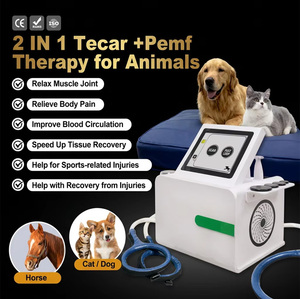 Máquina de Terapia Magnética Tecar PEMF 2 en 1 con Pantalla Táctil de 8 Pulgadas para Animales, Alivio del Dolor, Calentamiento Profundo y Recuperación Corporal - Product Image 1