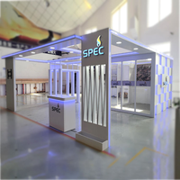 IZEXPO Équipement de stand d'exposition réutilisable, stand modulaire personnalisé pour salons professionnels, design sur mesure pour les champions