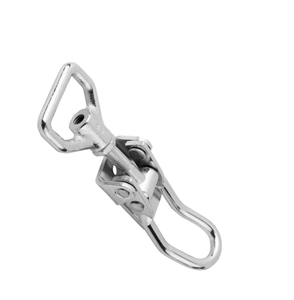 Loquet de serrure à tirage réglable KIPP K0051 avec anse pivotante en acier galvanisé, trous de fixation apparents, pour armoire industrielle - Product Image 4