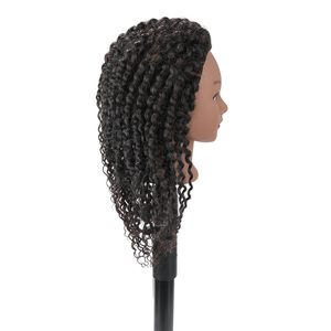 Tête de mannequin 100 % <span class=keywords><strong>cheveux</strong></span> chinois <span class=keywords><strong>naturels</strong></span> pour la pratique en salon et la formation en coupe de <span class=keywords><strong>cheveux</strong></span>, modèle de <span class=keywords><strong>cheveux</strong></span> vierges noirs pour la teinture - Product Image 1