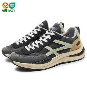 Zapatos Deportivos Retro de Alta Calidad, Cómodos para Caminar, Transpirables, Diseño Mixto de Malla y Gamuza, para Viajes al Aire Libre, Deportes y Correr para Hombre - Product Image 1